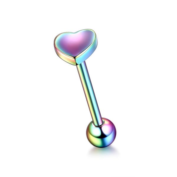 1pc heart&ball barbell tongue ring 16mm tongue piercing nipple ring stainless steel helix piercing earring 14g body jewelry q sqcste, Silver
1pc heart&ball barbell tongue ring 16mm tongue piercing nipple ring stainless steel helix piercing earring 14g body jewelry q sqcste, Silver