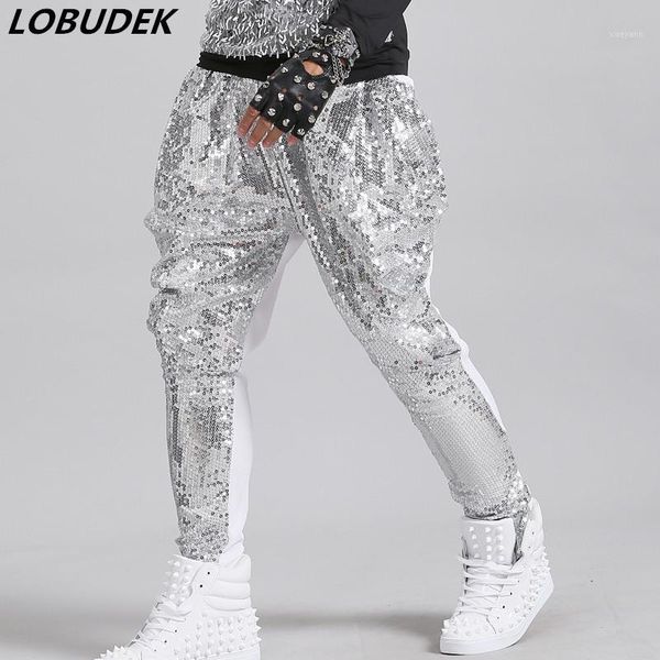 tide male bright sequins harem pants long pants singer dancer hip hop rock dance performance costume nightclub show pencil1, Black
tide male bright sequins harem pants long pants singer dancer hip hop rock dance performance costume nightclub show pencil1, Black