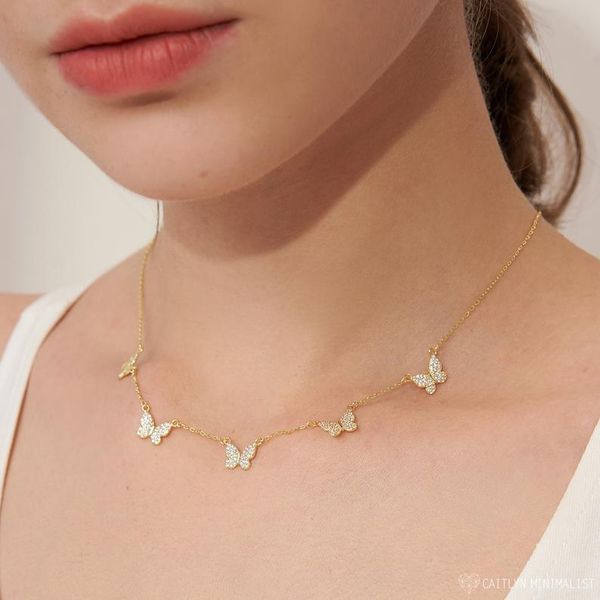 chains butterfly necklace gold & rose pave bohemian jewelry christmas gifts, Silver
chains butterfly necklace gold & rose pave bohemian jewelry christmas gifts, Silver