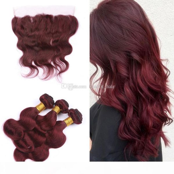 burgundy 99j brazilian virgin human hair 3bundles with lace frontal part body wave wavy hair extensions with lace frontal 13x4, Black;brown
burgundy 99j brazilian virgin human hair 3bundles with lace frontal part body wave wavy hair extensions with lace frontal 13x4, Black;brown