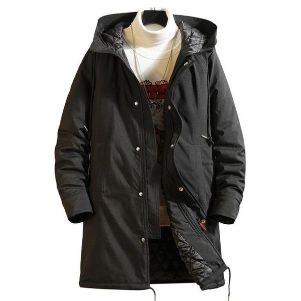 men's down & parkas long warm jacket fashion hooded winter garment m-6xl cotton loose coat, Black
men's down & parkas long warm jacket fashion hooded winter garment m-6xl cotton loose coat, Black