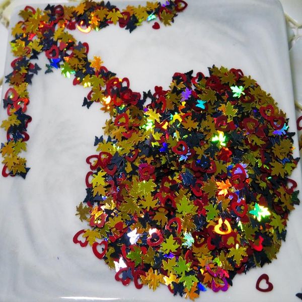 1bag holographic heart/butterfly/leaf nail sequins flakes 3d nail art glitter laser gold black paillette manicure decorations, Silver;gold
1bag holographic heart/butterfly/leaf nail sequins flakes 3d nail art glitter laser gold black paillette manicure decorations, Silver;gold