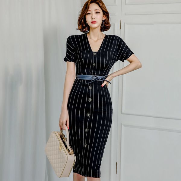 2021 new women fashion summer stripe wrap v neck short sleeve bodycon office lady elegant midi ewv2, Black;gray
2021 new women fashion summer stripe wrap v neck short sleeve bodycon office lady elegant midi ewv2, Black;gray