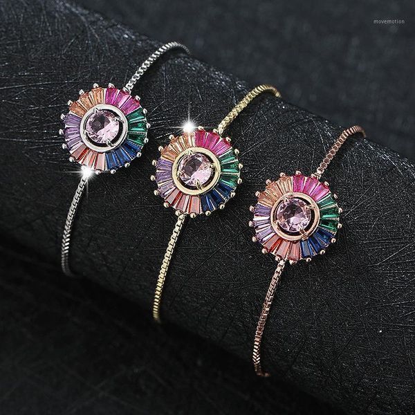 cubic zirconia flower bracelet for women geometric circle charm bracelets hand chain jewelry z2271, Golden;silver
cubic zirconia flower bracelet for women geometric circle charm bracelets hand chain jewelry z2271, Golden;silver