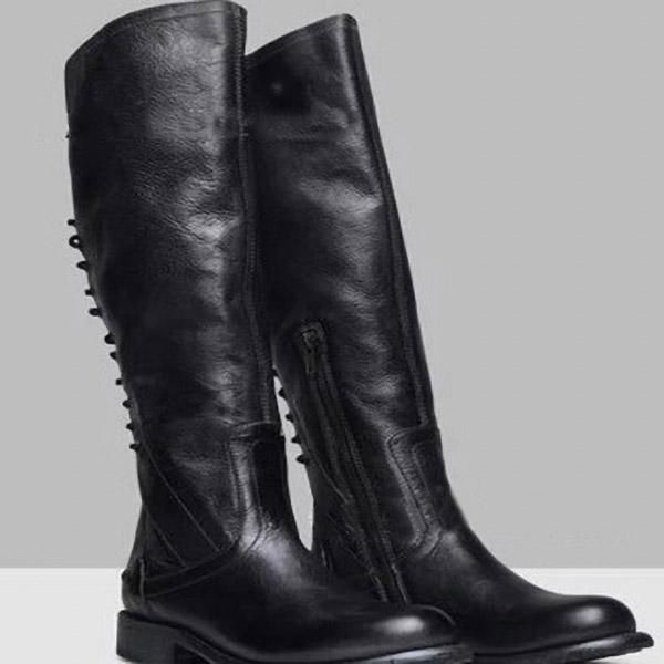 boots flat women's lace up leather round head winter retro plus size square heel woman shoes, Black
boots flat women's lace up leather round head winter retro plus size square heel woman shoes, Black