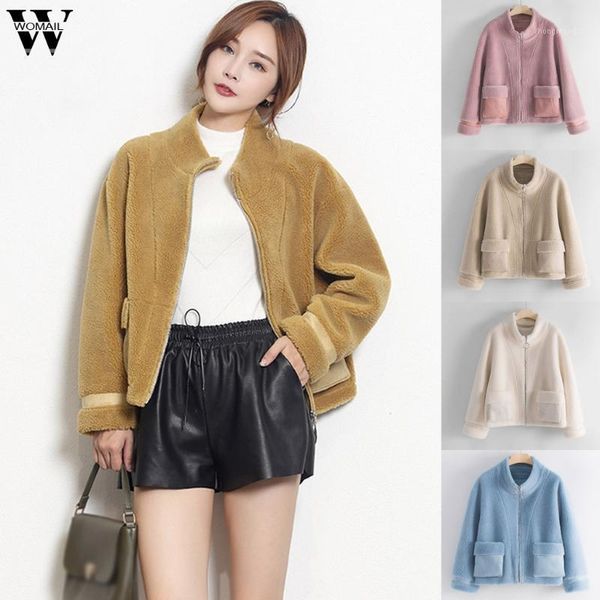 womail coat elegant faux coat women autumn winter warm soft zipper fur jacket female plush overcoat pocket casual outwear o161, Black;brown
womail coat elegant faux coat women autumn winter warm soft zipper fur jacket female plush overcoat pocket casual outwear o161, Black;brown
