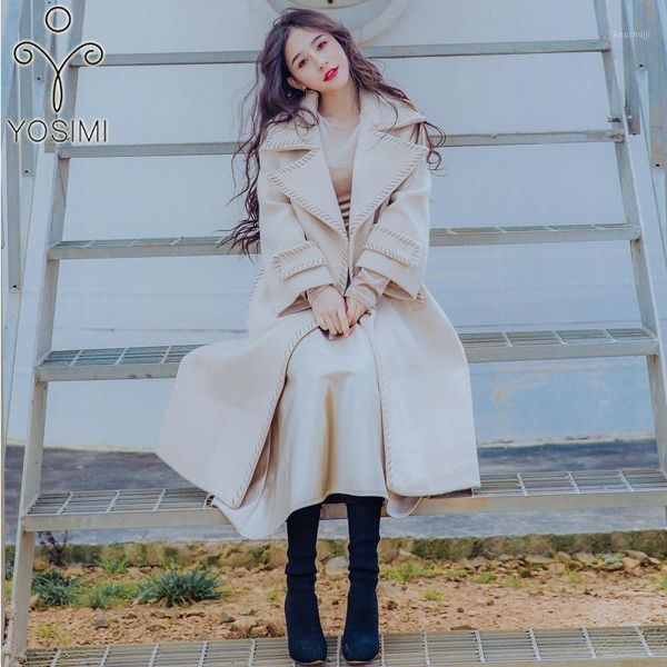 long coat autumn winter maxi elegant wool long women coat loose female casual widi-waisted manual turn-down collar beige1, Black
long coat autumn winter maxi elegant wool long women coat loose female casual widi-waisted manual turn-down collar beige1, Black