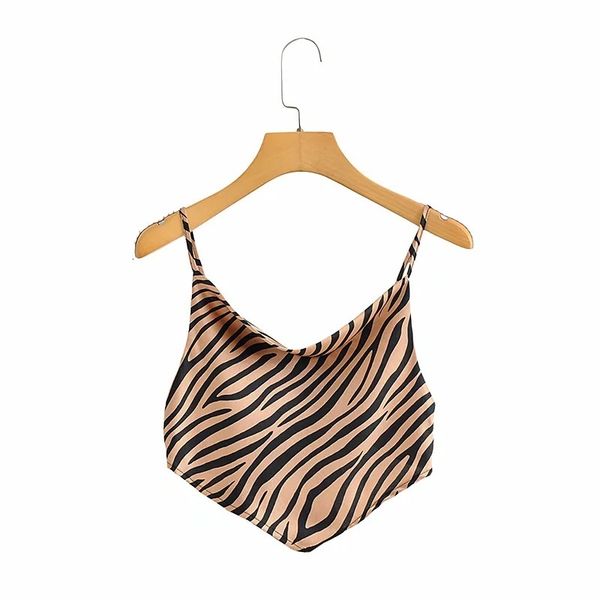 french 2021 spring new women's wear versatile thin print one neck vest 10, Red;black
french 2021 spring new women's wear versatile thin print one neck vest 10, Red;black