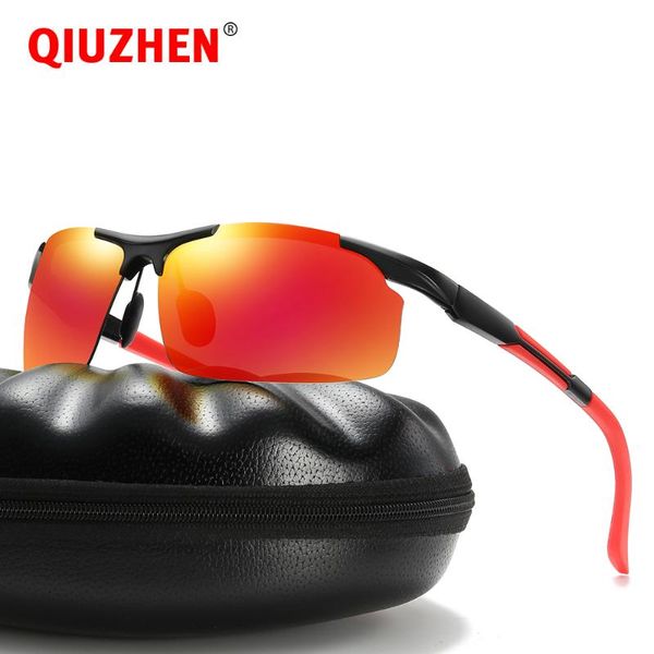 sunglasses mens aluminum polarized for driving against sun glare men semi-rimless sports glasses with polarised lenses 5983, White;black
sunglasses mens aluminum polarized for driving against sun glare men semi-rimless sports glasses with polarised lenses 5983, White;black