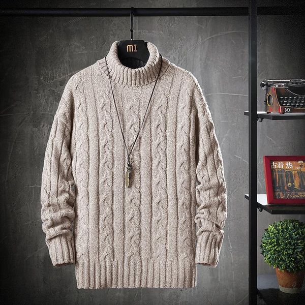 bonjean 2020 autumn and pullovers turtleneck men's clothing long sleeve casual knitted sweaters for male pullovers bj3408, White;black
bonjean 2020 autumn and pullovers turtleneck men's clothing long sleeve casual knitted sweaters for male pullovers bj3408, White;black