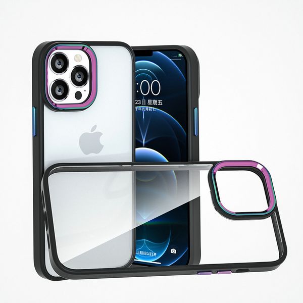 colorful metal lens electroplating shockproof clear hard phone cases for iphone 13 12 11 pro xs max xr 6 7 8 plus chromatic case cover
colorful metal lens electroplating shockproof clear hard phone cases for iphone 13 12 11 pro xs max xr 6 7 8 plus chromatic case cover