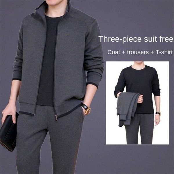 men's sportswear sets autumn casual tracksuit men 3 piece sweatshirt dad sweatpants set suit male survetement homme -5xl 211220, Gray
men's sportswear sets autumn casual tracksuit men 3 piece sweatshirt dad sweatpants set suit male survetement homme -5xl 211220, Gray