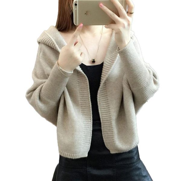 women's knits & tees 2021 fashion women sweater autumn winter knitted loose clothing hooded jacket female casual sportswear ok299, White
women's knits & tees 2021 fashion women sweater autumn winter knitted loose clothing hooded jacket female casual sportswear ok299, White