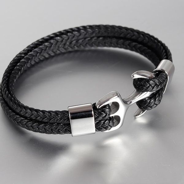 men's titanium steel bracelet black personality leather woven anchor leather bracelet rope bracelet for men gift wmtidh
men's titanium steel bracelet black personality leather woven anchor leather bracelet rope bracelet for men gift wmtidh