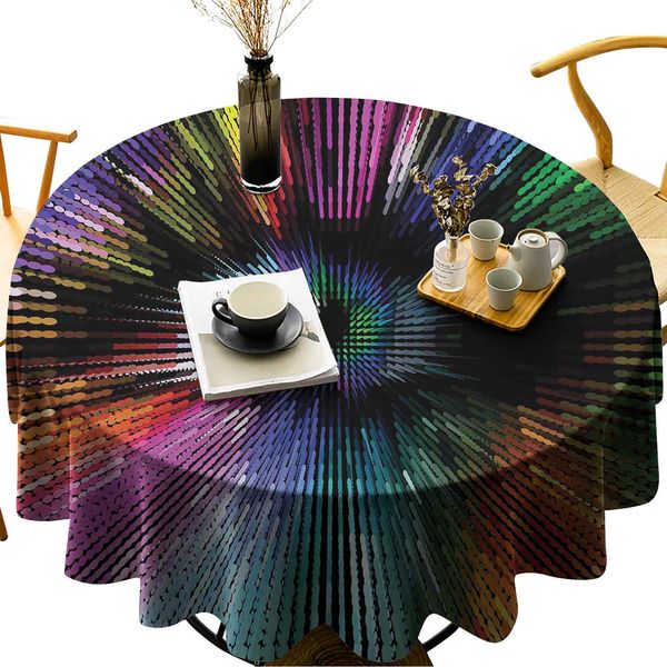 round tablecloth for kitchen dining tableabstract and vibrant colored shape with optical illusion effect psychedelic inspiration
round tablecloth for kitchen dining tableabstract and vibrant colored shape with optical illusion effect psychedelic inspiration