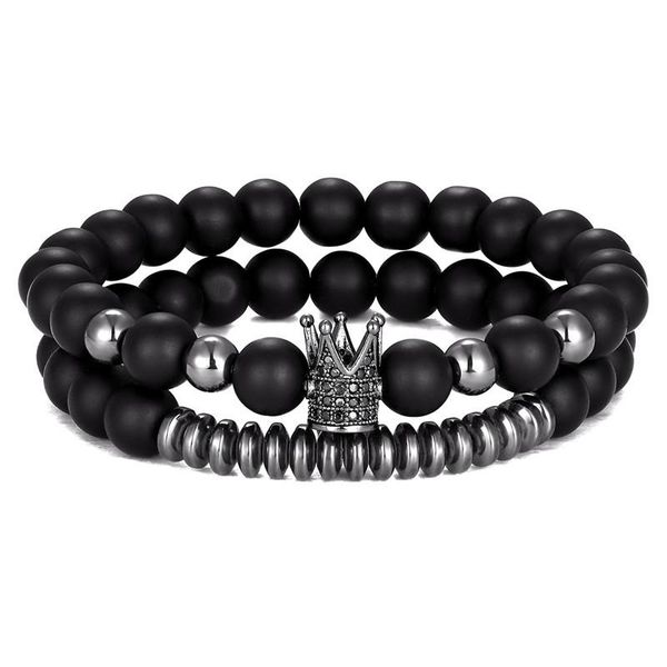 2 шт. / установить натуральный камень pave cz imperial crown charm bractele с гематитом для мужчин женщины браслет ювелирные изделия pulseir
2 шт. / установить натуральный камень pave cz imperial crown charm bractele с гематитом для мужчин женщины браслет ювелирные изделия pulseir