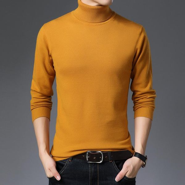 men's sweaters men autumn and winter high collar thick warm sweater pullover brand slim knitted, White;black
men's sweaters men autumn and winter high collar thick warm sweater pullover brand slim knitted, White;black