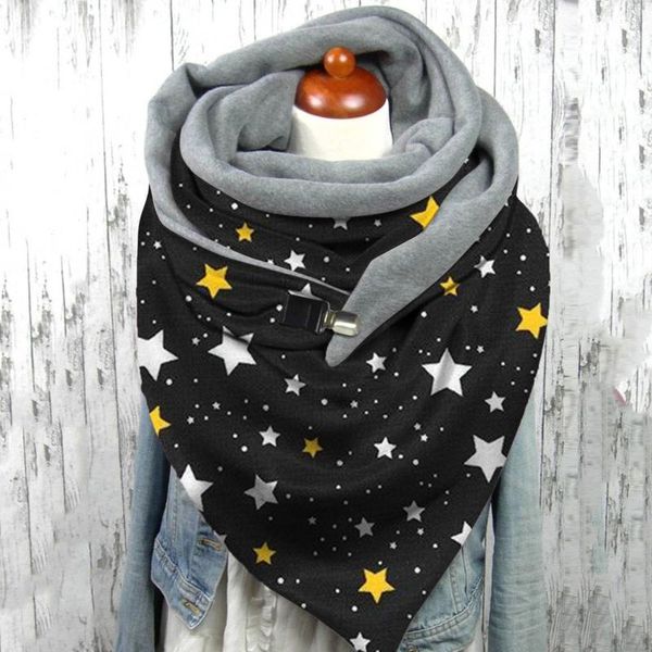 scarves 2021 winter women scarf fashion star printing button soft wrap casual multi-purpose shawl bufandas invierno mujer, Blue;gray
scarves 2021 winter women scarf fashion star printing button soft wrap casual multi-purpose shawl bufandas invierno mujer, Blue;gray