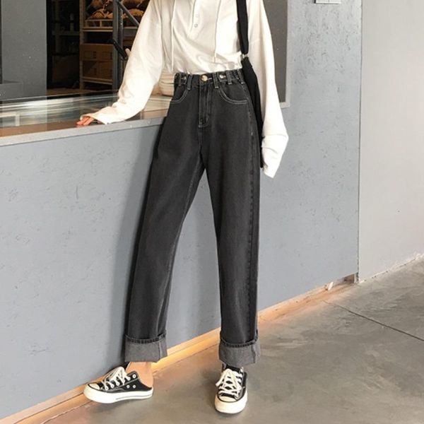 women's pants & capris women retro loose trendy elegant all-match high-quality korean style students daily womens female simple gd707, Black;white
women's pants & capris women retro loose trendy elegant all-match high-quality korean style students daily womens female simple gd707, Black;white