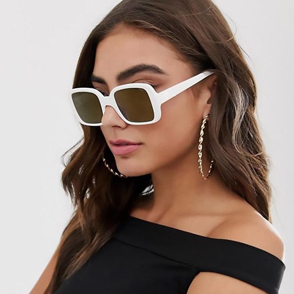 sunglasses flat rectangular lens white reflective gold cute chic eyewear retro small square sunglass female lunettes de soleil, White;black
sunglasses flat rectangular lens white reflective gold cute chic eyewear retro small square sunglass female lunettes de soleil, White;black