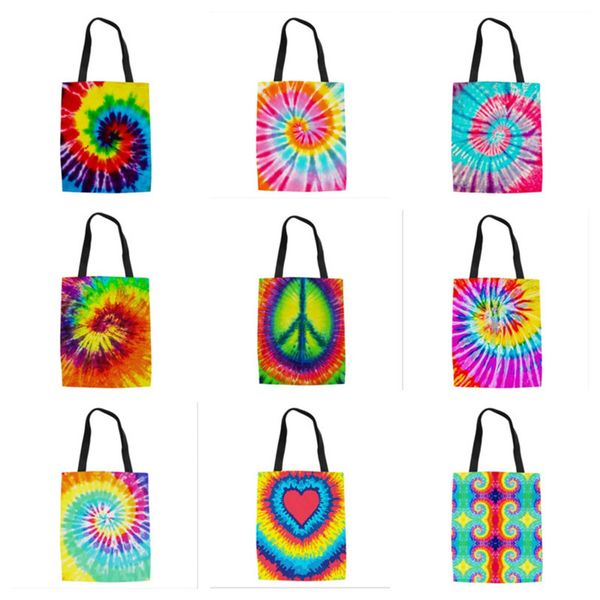 women 3d tie dye color handbag canvas bags purse rainbow cactus storage bag ladies shopping bags large capacity shoulder bag e120802, Black
women 3d tie dye color handbag canvas bags purse rainbow cactus storage bag ladies shopping bags large capacity shoulder bag e120802, Black