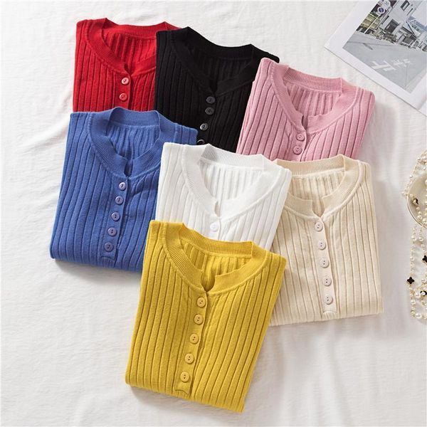 women's sweaters 2021 spring button o neck sweater women basic slim knitted pullover and pullovers knit jumper ladies sweater1, White;black
women's sweaters 2021 spring button o neck sweater women basic slim knitted pullover and pullovers knit jumper ladies sweater1, White;black