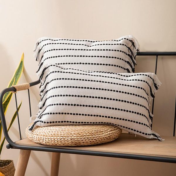 cushion/decorative pillow cushion cover tassels mustard ivory black cotton woven stripe for home decoration sofa bed 45x45cm/30x50cm/50x50cm
cushion/decorative pillow cushion cover tassels mustard ivory black cotton woven stripe for home decoration sofa bed 45x45cm/30x50cm/50x50cm