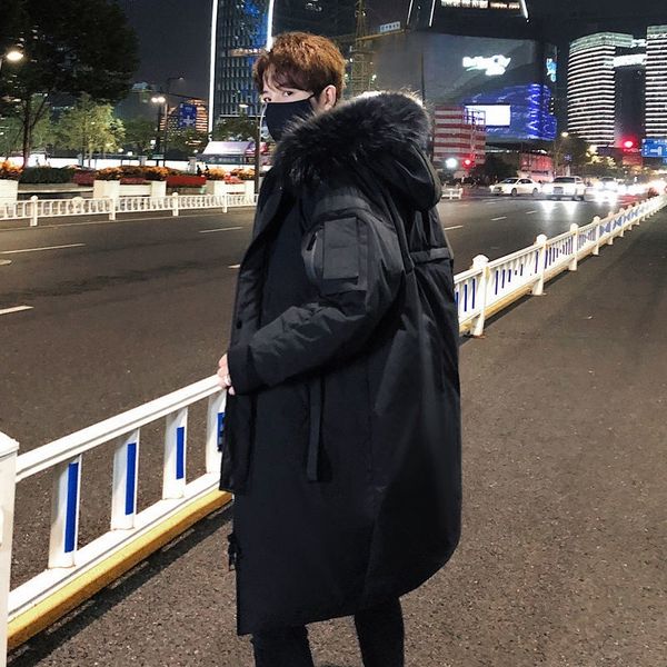 2021 new male fashion on-the-knee long and female men's jacket mid-length winte couple uce1, Black
2021 new male fashion on-the-knee long and female men's jacket mid-length winte couple uce1, Black