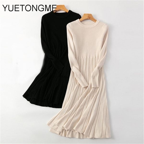 chic women long knit sweater dress autumn winter knitted a line dress ribbed thick christmas pullover party dresses sw086 201027, Black;gray
chic women long knit sweater dress autumn winter knitted a line dress ribbed thick christmas pullover party dresses sw086 201027, Black;gray