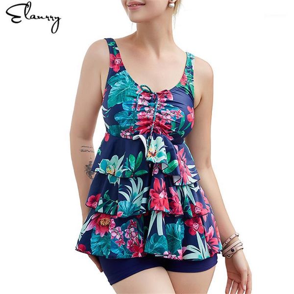 2020 women plus size tankini set 2 pieces floral print flouching tankini set big chest women swimwear summer swimsuit1, White;black
2020 women plus size tankini set 2 pieces floral print flouching tankini set big chest women swimwear summer swimsuit1, White;black