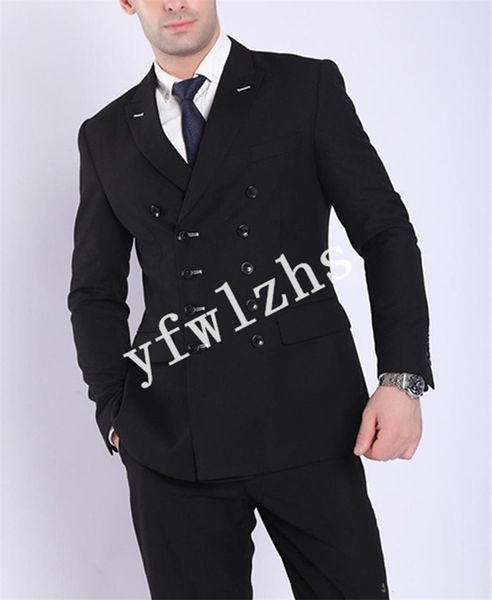 handsome double-breasted groomsmen peak lapel groom tuxedos mens wedding dress man jacket blazer prom dinner suits (jacket+pants+tie)w289, Black;gray
handsome double-breasted groomsmen peak lapel groom tuxedos mens wedding dress man jacket blazer prom dinner suits (jacket+pants+tie)w289, Black;gray