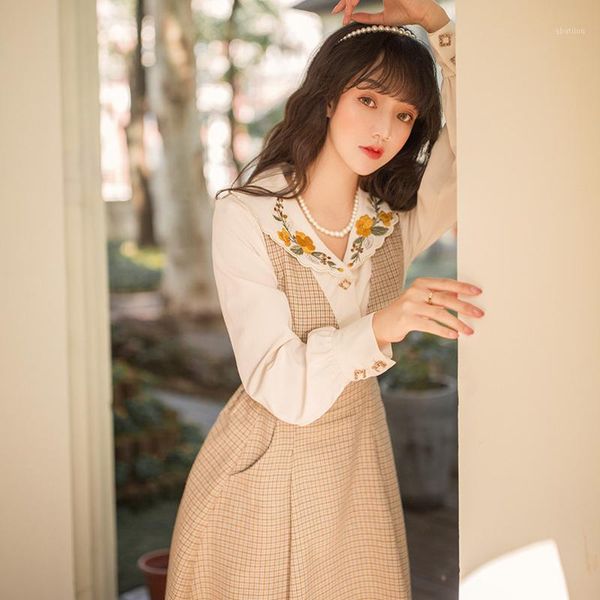 casual dresses arrival japanese vintage woman kawaii long sleeve 2021 summer fashion women clothing retro two-piece female1, Black;gray
casual dresses arrival japanese vintage woman kawaii long sleeve 2021 summer fashion women clothing retro two-piece female1, Black;gray