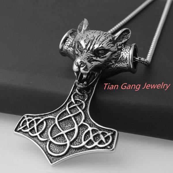 chains men stainless steel silver color gold black wolf spike bones pendant necklace long animal vintage jewelry woman
chains men stainless steel silver color gold black wolf spike bones pendant necklace long animal vintage jewelry woman