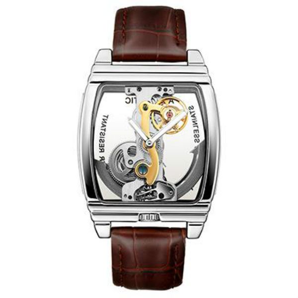 new transparent mens watches mechanical automatic wristwatch leather strap steampunk self winding clock male montre homme watches gift, Slivery;brown
new transparent mens watches mechanical automatic wristwatch leather strap steampunk self winding clock male montre homme watches gift, Slivery;brown