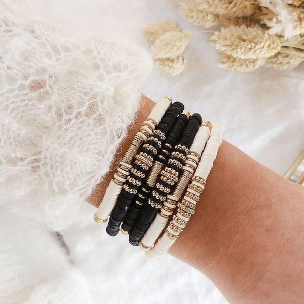 charm bracelets handmade boho polymer clay discs beads bracelet african jewelry summer heishi for women men1, Golden;silver
charm bracelets handmade boho polymer clay discs beads bracelet african jewelry summer heishi for women men1, Golden;silver