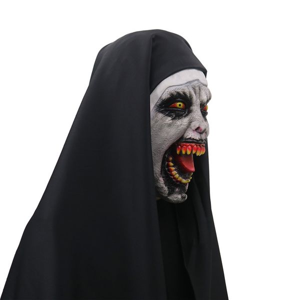 the nun horror mask cosplay valak scary latex masks full face helmet demon halloween party costume props new
the nun horror mask cosplay valak scary latex masks full face helmet demon halloween party costume props new