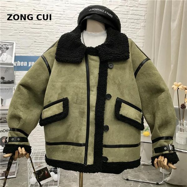 women's jackets winter alpaca fur integrated locomotive clothing shawl collar loose warm thickened snowy coat korean fashion, Black;brown
women's jackets winter alpaca fur integrated locomotive clothing shawl collar loose warm thickened snowy coat korean fashion, Black;brown