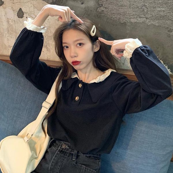 autumn new korean lace patchwork blouses casual loose back long sleeve shirts women's clothing fashion brand hipster ladies 1, White
autumn new korean lace patchwork blouses casual loose back long sleeve shirts women's clothing fashion brand hipster ladies 1, White