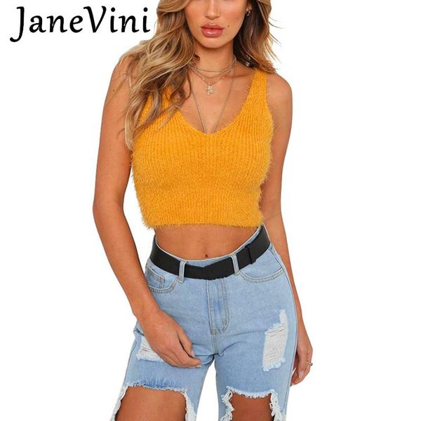 women's sweaters janevini v neck women mohair navel sweater sleeveless 2021 fashion yellow short female pullover ladies knitted vest, White;black
women's sweaters janevini v neck women mohair navel sweater sleeveless 2021 fashion yellow short female pullover ladies knitted vest, White;black