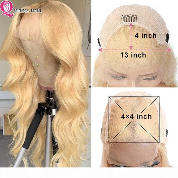 613 lace frontal wig blonde lace front wig preplucked 4x4 closure body wave human hair wigs transparent frontal, Black;brown
613 lace frontal wig blonde lace front wig preplucked 4x4 closure body wave human hair wigs transparent frontal, Black;brown