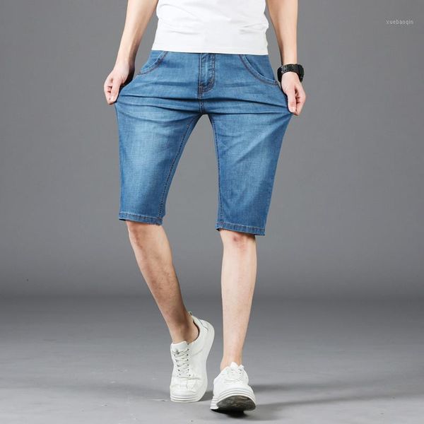 summer brand stretch thin denim jeans male short men knee length soft blue casual shorts plus size 28-401
summer brand stretch thin denim jeans male short men knee length soft blue casual shorts plus size 28-401
