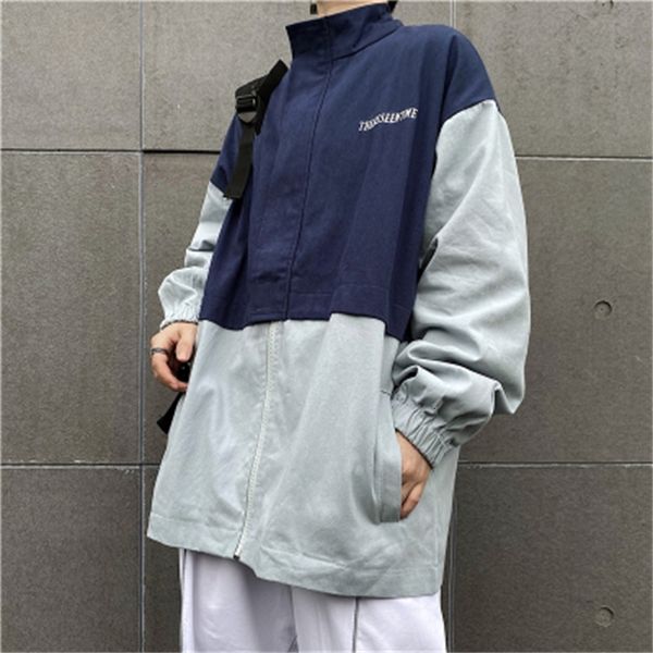 2021 men's autumn thin new winter contrast jacket lapel young clothes dezv, Black;brown
2021 men's autumn thin new winter contrast jacket lapel young clothes dezv, Black;brown