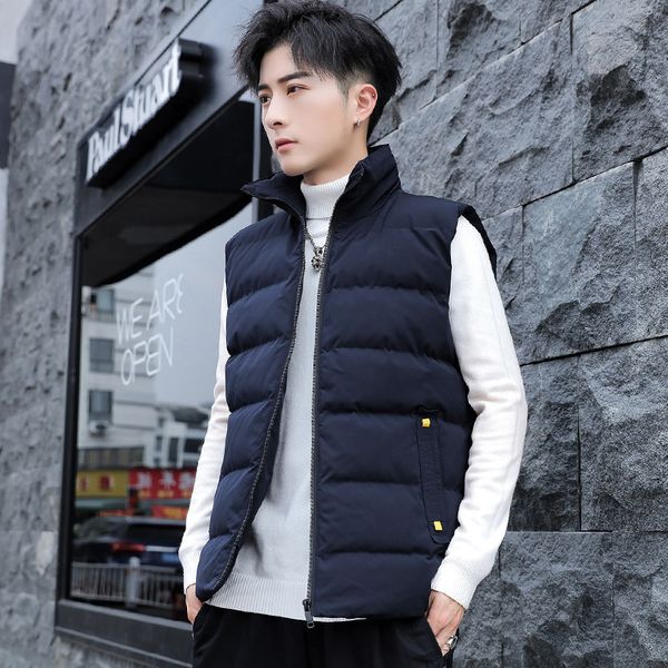 new waistcoat men's winter trend plus cotton warm men's casual sports fashion handsome sleeveless jacket men's vest, Black;white
new waistcoat men's winter trend plus cotton warm men's casual sports fashion handsome sleeveless jacket men's vest, Black;white