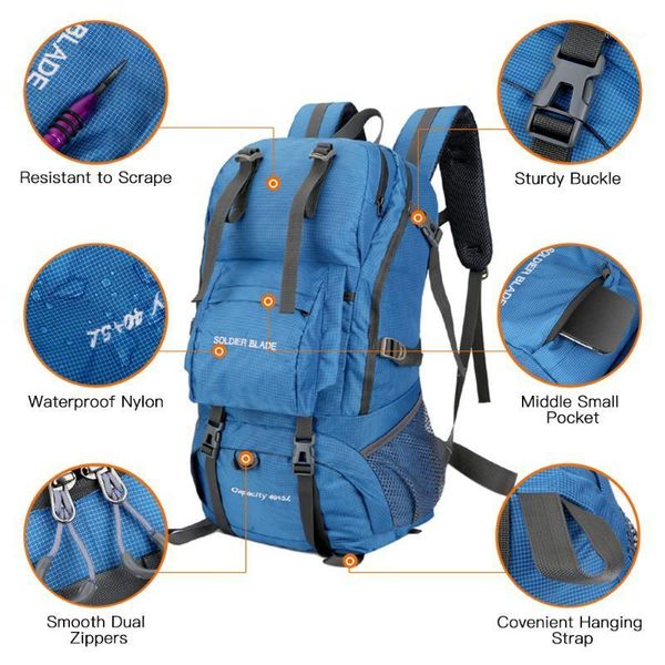 outdoor bags 50l camping hiking backpack large capacity mountaineering pack waterproof travel hiking1