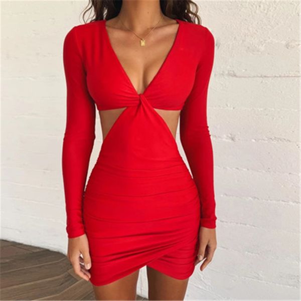 women hollow buttocks dress fashion trend long sleeve v neck skinny short skirt designer female spring new slim casual hip lift dress, Black;gray
women hollow buttocks dress fashion trend long sleeve v neck skinny short skirt designer female spring new slim casual hip lift dress, Black;gray