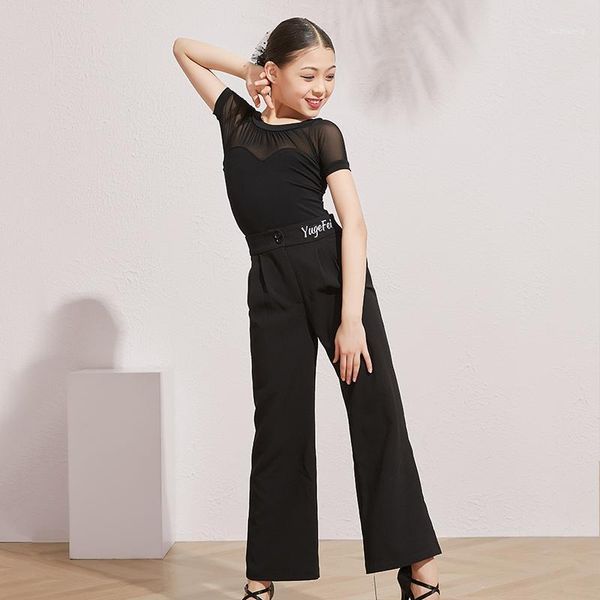 children's ballroom dance costumes short sleeve wide-leg pants girls waltz exercise clothing kids flamenco outfit dnv133641, Black;red
children's ballroom dance costumes short sleeve wide-leg pants girls waltz exercise clothing kids flamenco outfit dnv133641, Black;red