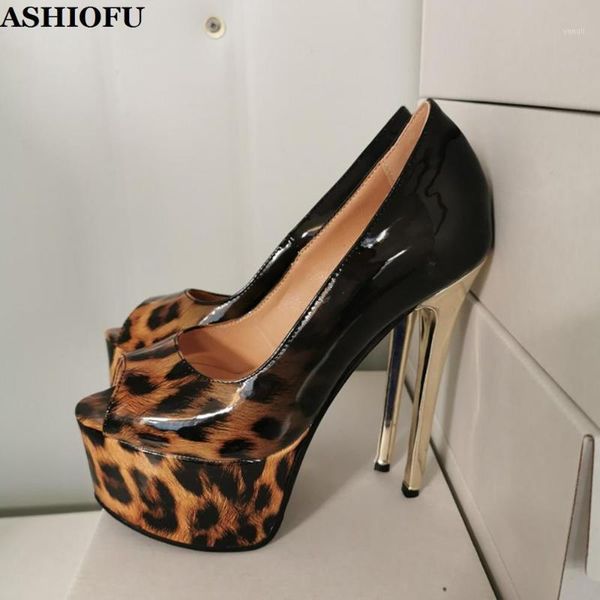 dress shoes ashiofu handmade women high heel pumps gradient leopard party prom peep-toe slip-on real pos evening court shoes1, Black
dress shoes ashiofu handmade women high heel pumps gradient leopard party prom peep-toe slip-on real pos evening court shoes1, Black