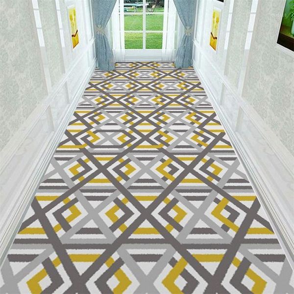 nordic staircase tapered yellow gray geometric corridor l long carpet corridor floor mat home anti-slip floor door mat1
nordic staircase tapered yellow gray geometric corridor l long carpet corridor floor mat home anti-slip floor door mat1