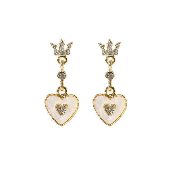 crystal pearl crown earrings for women geometric heart pearl earring girls wedding party statement earings fashion jewelry, Silver
crystal pearl crown earrings for women geometric heart pearl earring girls wedding party statement earings fashion jewelry, Silver