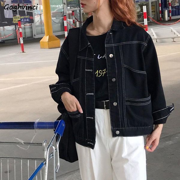 basic jackets denim women single-breasted all-match harajuku black bf street wear students leisure loose womens fashion ulzzang1, Black;brown
basic jackets denim women single-breasted all-match harajuku black bf street wear students leisure loose womens fashion ulzzang1, Black;brown